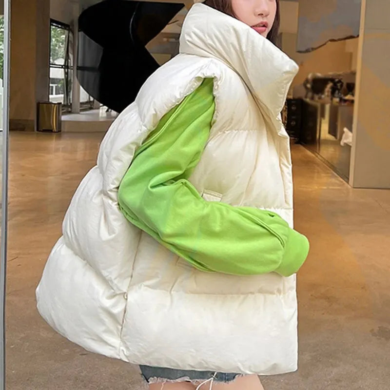 Harajuku-Inspired Cozy Down Vest